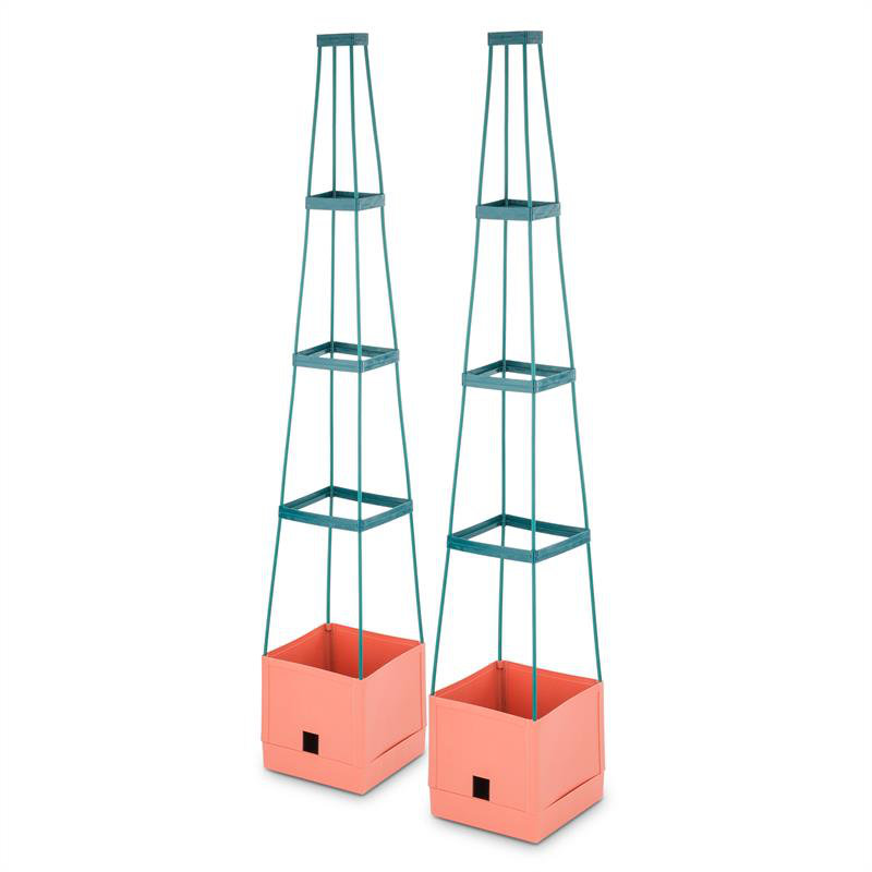 Waldbeck Plastic Planter Box with Trellis Wayfair.co.uk